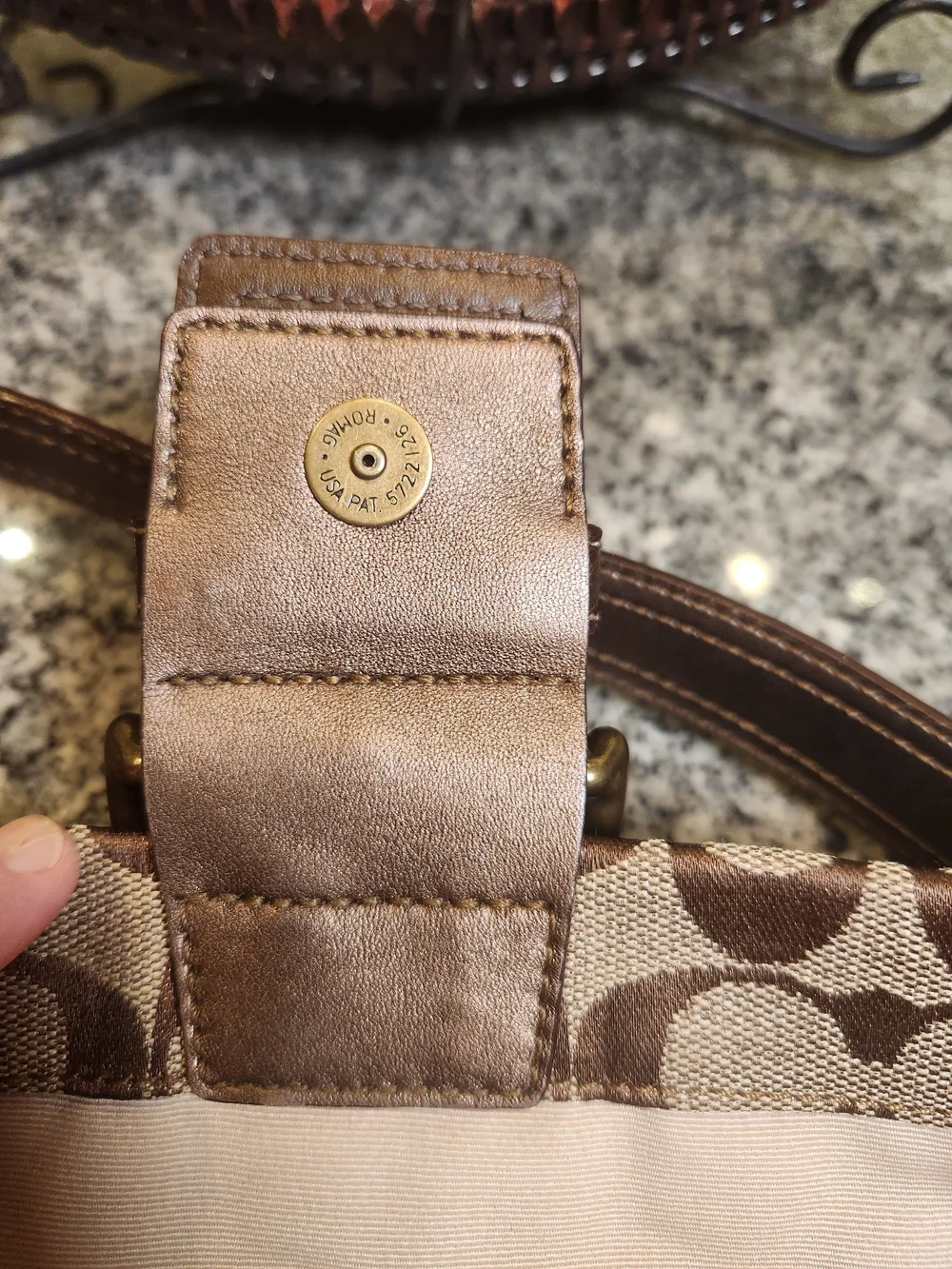 Coach Soho Vintage Signature Baguette NWOT